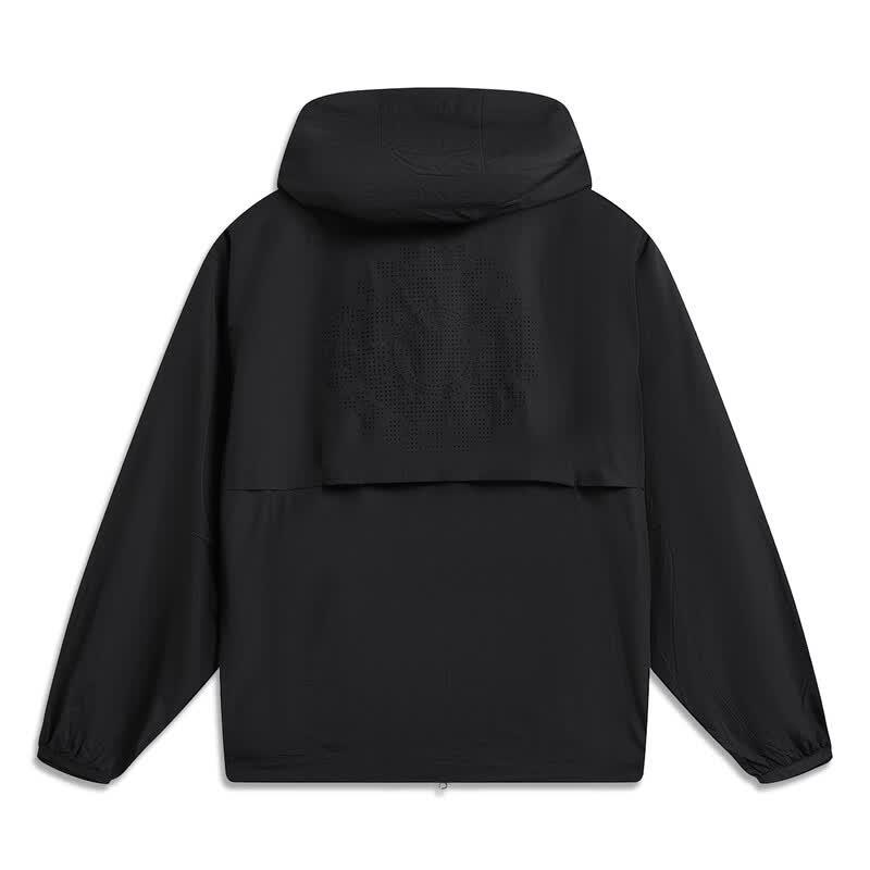 Мужская классическая спортивная ветровка Li-Ning AFDW511-3 XXL чёрный