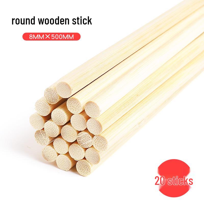 DIY Architectural Model Bamboo Sticks - Small Round Bamboo Rods for Crafting
