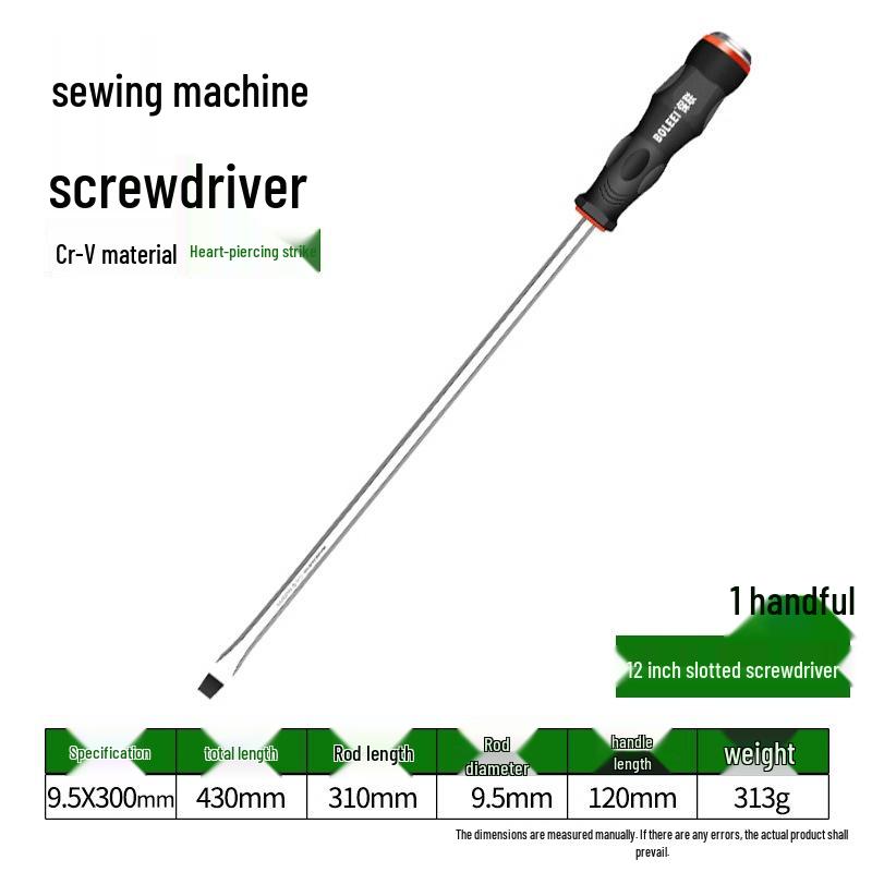 Nähmaschinen-Schraubendreher-Set: Kreuz-/Flachkopf, Verlängert, Groß, Stark magnetisch, Kleine und Große Größen