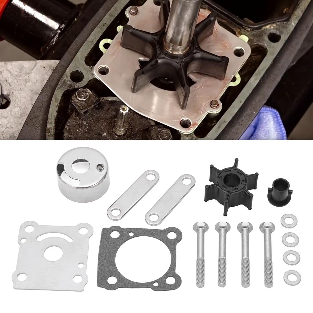 15pcs Water Pump Impeller Repair Kit 6G1‑W0078‑A1 Replacement for 2 Stroke Outboards 6 8 HP