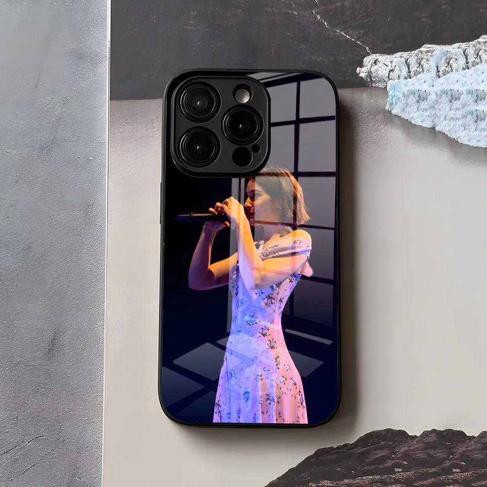 Singer G-Gracie Abrams Phone Case For IPhone 17 Air 16 E Pro Max 15 14 13 Mini 12 Pro 11 Max Plus Black Glass Cover