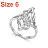Creative Inlaid CZ Zircon Exaggerated Curve Wrapped Finger Rings Fashion Dainty Hollow Ice Cream Shaped Ring Punk Party Zircon