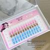 Feather Fan Colored Eyelashes: Gentle 3-Step Cosplay & Daily Wear