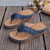 Floral Slide Sandals for Women – Casual Vacation Beach Wedge Comfortable Large-Size European & American Slippers