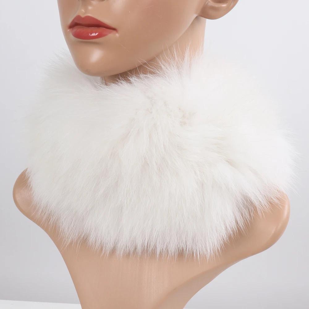 Nowy Szalik z Prawdziwego Futra Lisiego Opaski Futrzane Kobiety Zima Szaliki z Futra Lisiego Luksusowy Ocieplacz na Szyję Dobra Elastyczność Naturalne Futrzane Mufki