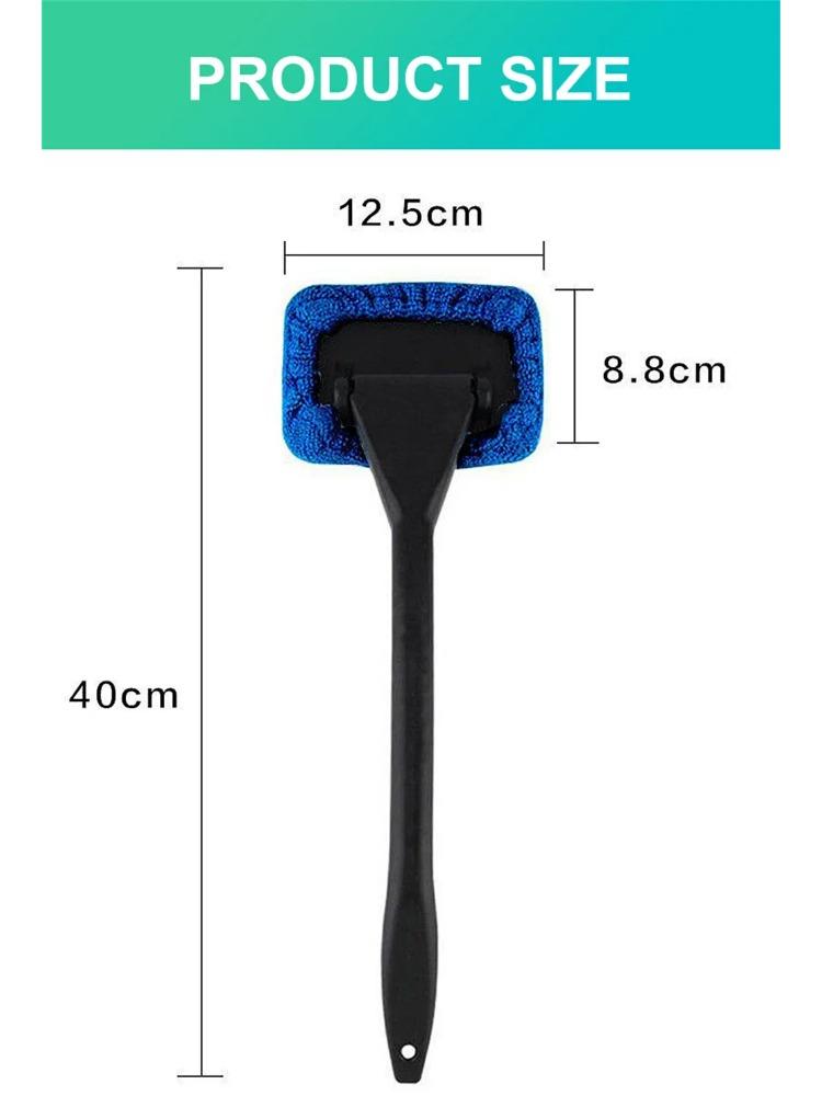 Kit perie pentru curățarea geamurilor mașinii Instrument de spălare a parbrizului în interiorul interiorului ștergător de sticlă auto cu mâner lung Accesorii auto