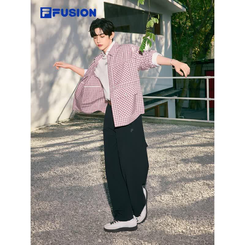 FILA FUSION Plaid Woven Shirt L