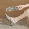 5889 Classic fashion versatile and delicate Mary Jane thick heel high heel square head women's new single shoes women