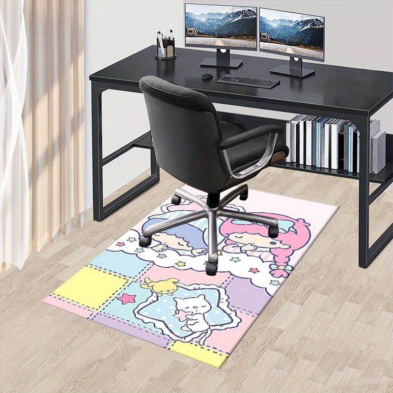 

Office Rug Little Twin Stars, Sanrio Characters Anti-Slip Rug, Machine Washable for Living Room, Bedroom, Office, Multiple Sizes, Bedroom Mat, Decorat 60cm by 90cm