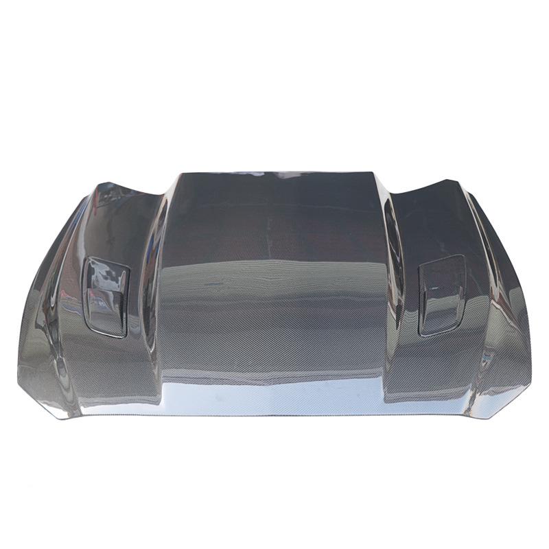 Carbon Fiber Hood for 15-17 Ford Mustang - Supercharger Compatible with Heat Dissipation