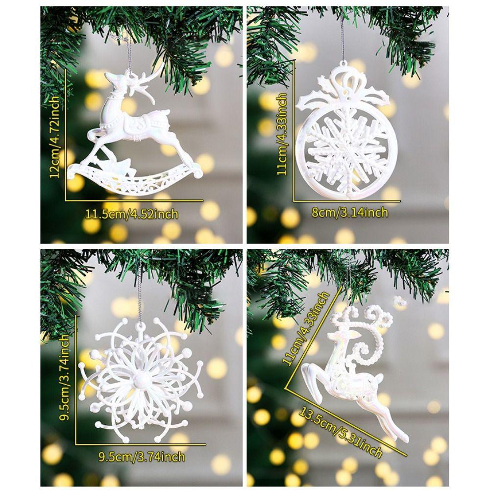 Neue Kunststoff-Weihnachtskristall-Anhänger Funkelnde DIY-Kristall-Hänge-Weihnachtsbaumschmuck Weihnachtsdekorationen