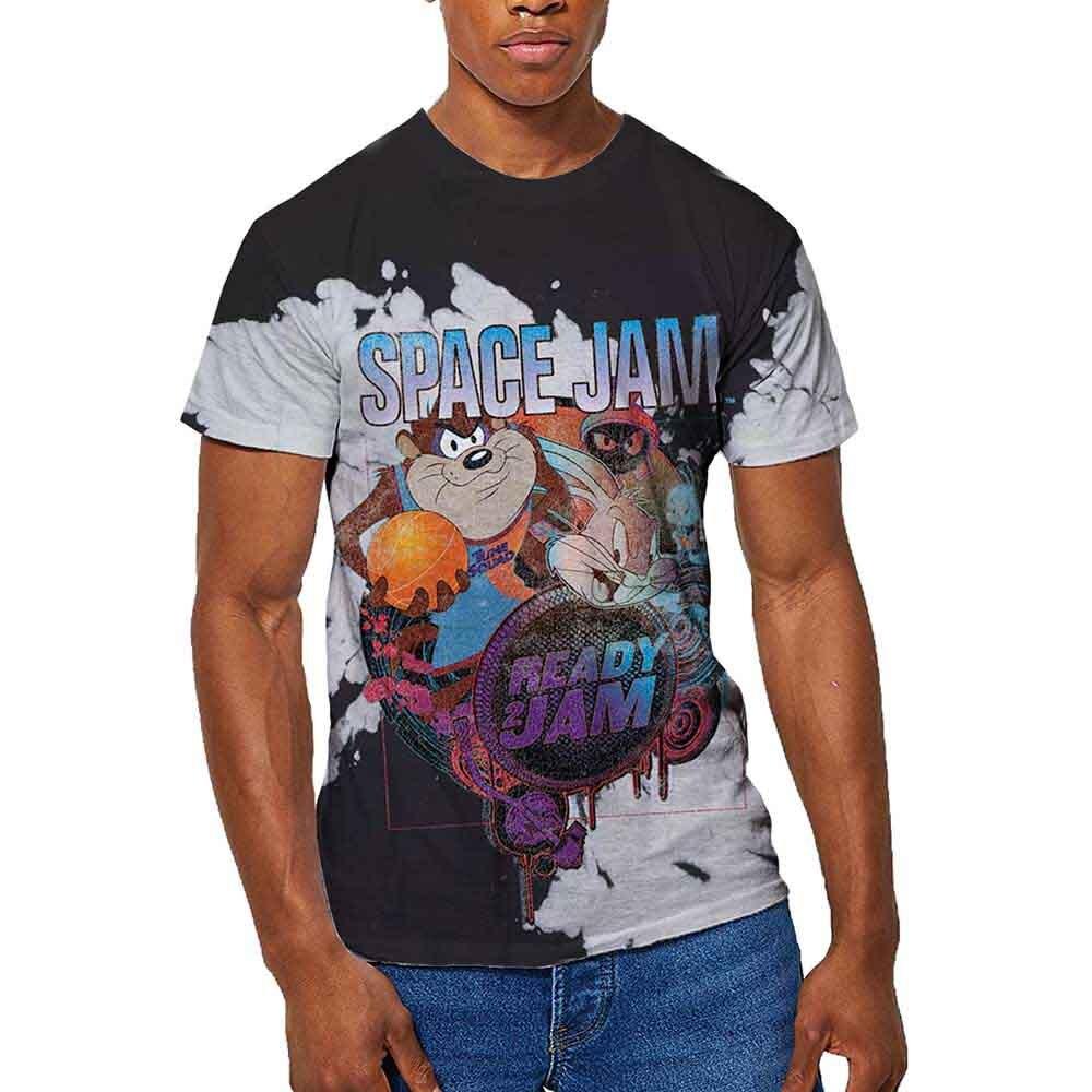Space Jam SJ2Ready 2 Jam T-Shirt Black White New Unisex T-Shirt S
