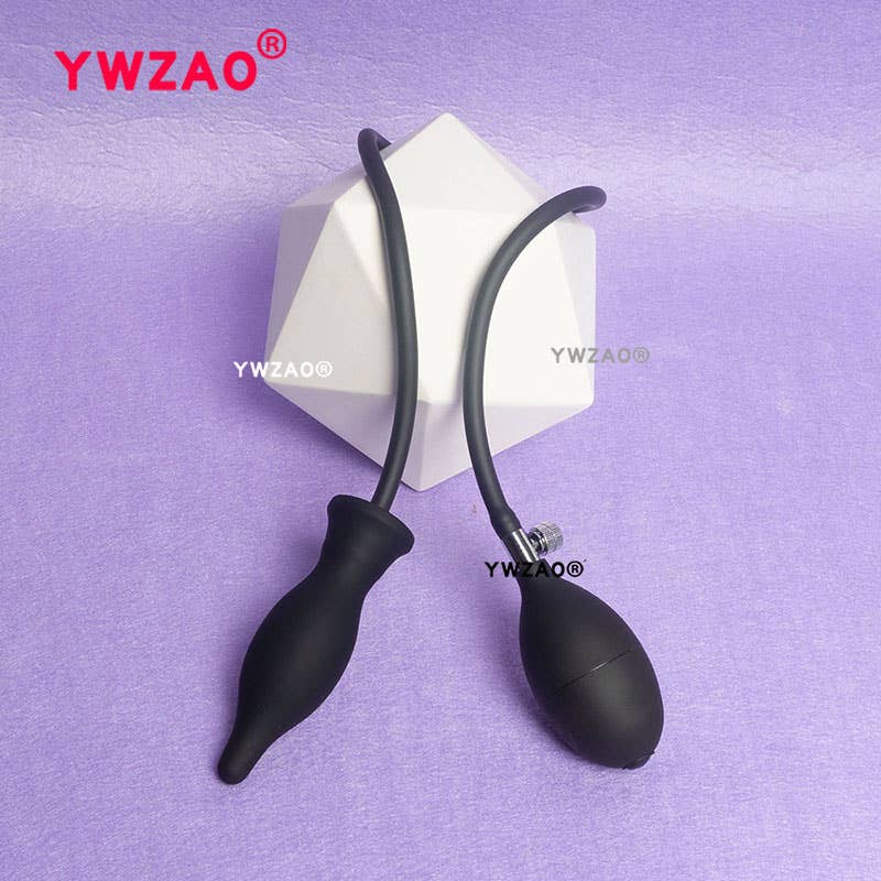 YWZAO Inflatable Anal Plug Silicone Integrated G35-2
