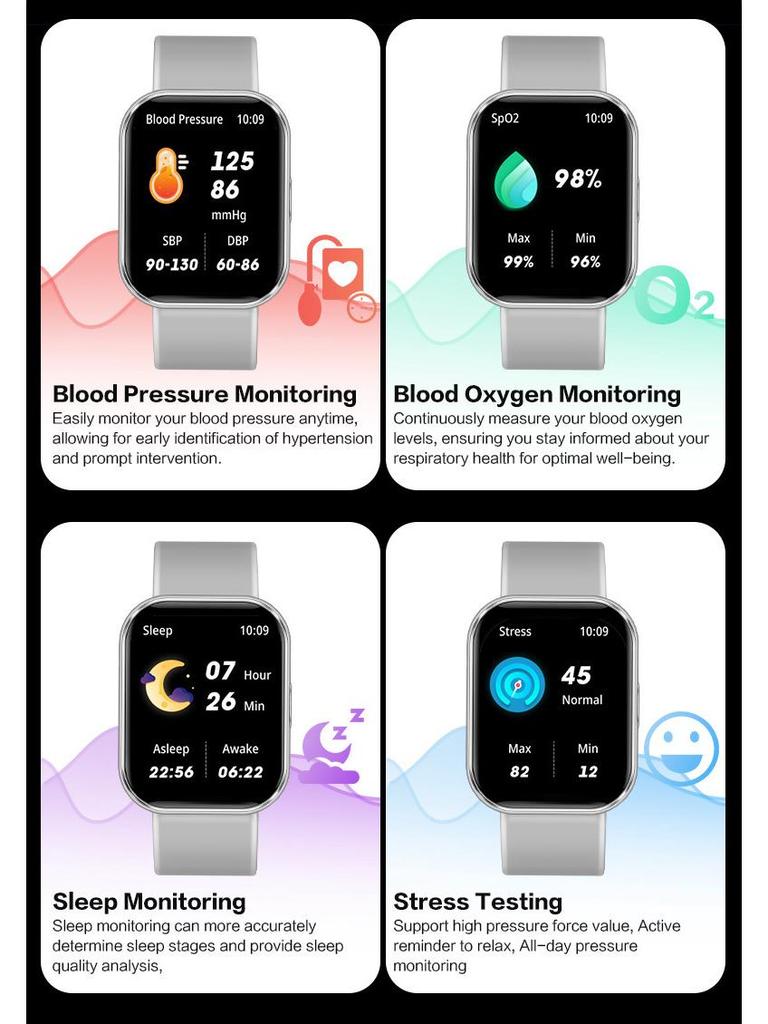 Valdus VS13 Bluetooth Call Smartwatch 1.75" Dafit Sport TFT Monitor