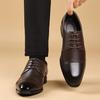New Men's Formal Black Leather Shoes  Fashion Casual Formal Shoes Classic Formal Leather Casual Shoes Zapatos De Vestir Hombre