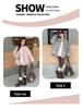2025 Mädchen Rosa Langarm Stilvolle Herbstjacke