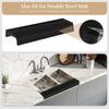 Kitchen Bathtub Sink Edge Silicone Water Baffle Cuttable Prevent Splashing Water Barrier
