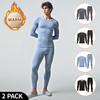 Men's Thermal Underwear Set US Size Solid Crew Neck Long Johns Teen Casual Comfort Base Layer Cotton