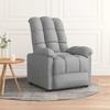 Relaxation Armchair Light Grey Fabric