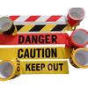 Caution Halloween Decorative Warning Tape - No Glue, Disposable Barrier