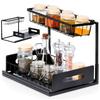Two-Tier Metal Kitchen Shelf Stand Organizer Rack