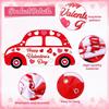 Car Shaped Photo Prop Selfie Frame for Valentine's Day Couple Selfie Wedding Anniversary Party Photo Booth Valentine's DayBanner