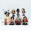8pcs Anime One Piece Figures Model Dolls Toys Cute Luffy Oka Shichibukai Ace Boa Hancock Jinbe Collection Full Set Kid Friendly Entertaining Fun 3