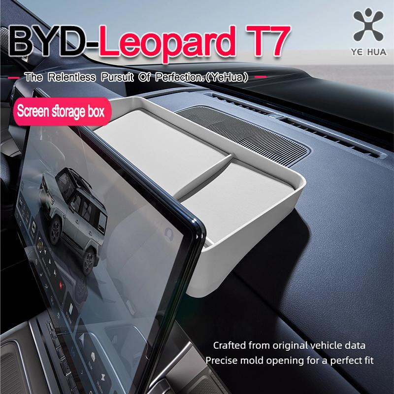 For BYD 2025-26 Formula Leopard Titanium 7 2025 2026 Car Instrument Panel Silicone Storage Box Interior Upgrade Accessories