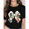 Unisexs Tshirt Featuring Summer Mulan And Moose Bow Prints Cotton Allseason Base Layer T Shirts