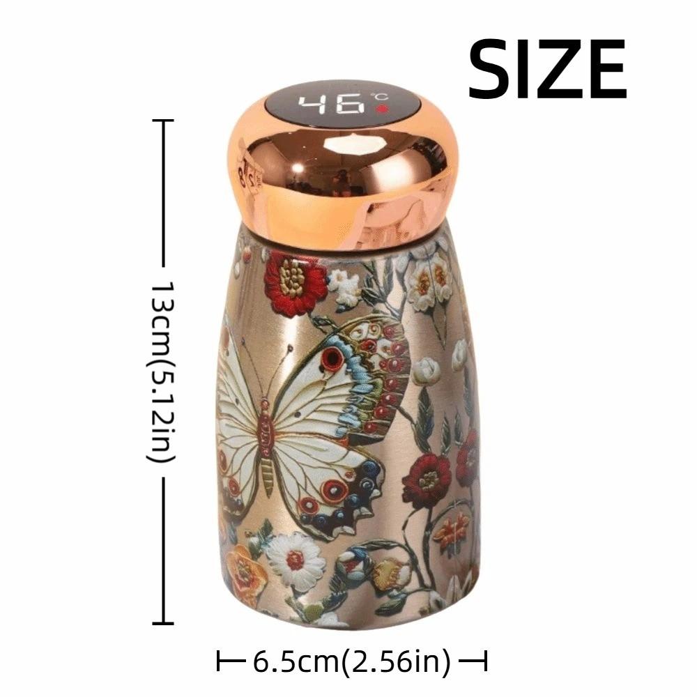 Chinese Style Insulated Water Cup Mushroom Shaped Mini Thermos Cup  Office Use