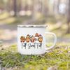 Take Me To The Pumpkin Patch Printed Enamel Mugs Coffee Cups Thanksgiving Party Juice Mug Cocoa  Handle Cup Fall  Holiday Gifts