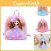 Adorable Japanese Cartoon Girls Backpack For Kids Breathable Pu Material Princess Style