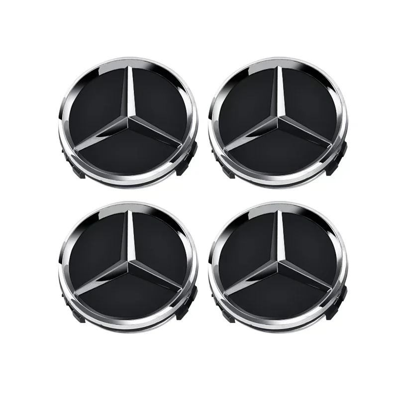4pcs 60mm Car wheel Hub Cap Emblem badge logo for Mercedes Benz A B C E Class CLA GLC W205 W212 W213 W176 W177 X253 W117 W204