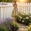 Starke Unterstützung für Kletterpflanzen Vintage Metall Dame Rankgitter, Eisen Mädchen Formiger Gartenpflanzenstab, Outdoor Langlebige Kunst Blume Ranke Dekorativ