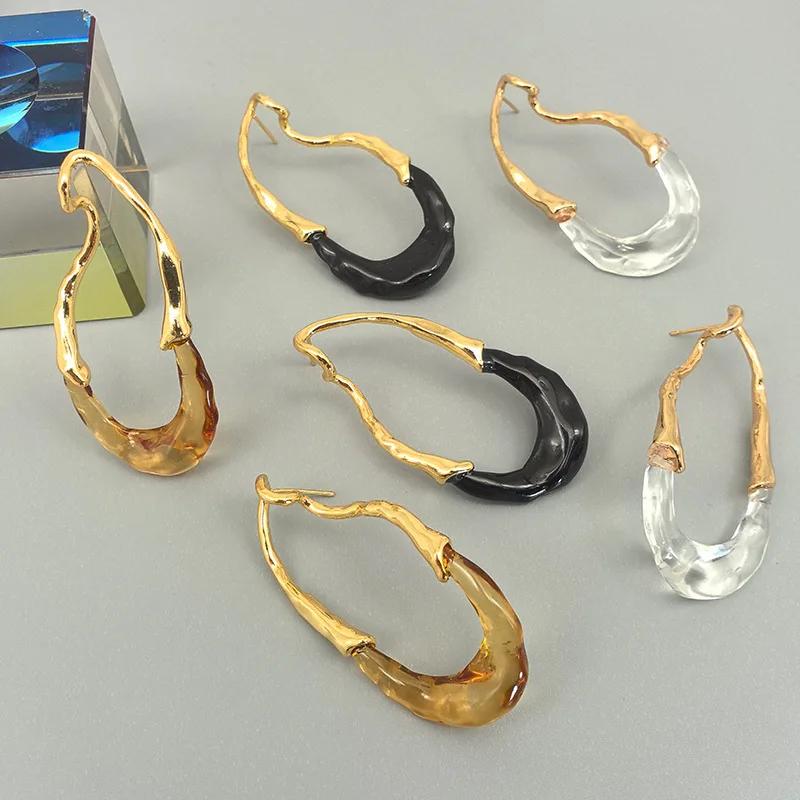 Modern Zircon European and American Design Irregular Earrings For Women Party Gifts 2025 Trend New Hot Selling