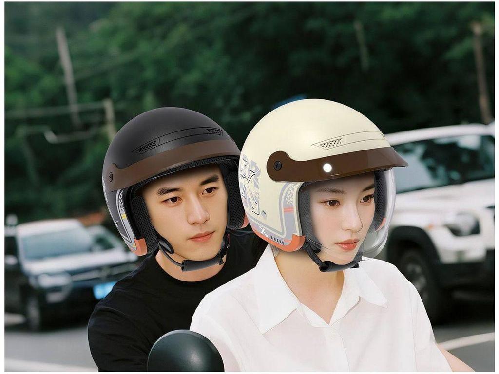 Certified 3C Electric Vehicle Helmet with Winter Ear Protection and Hidden Visor