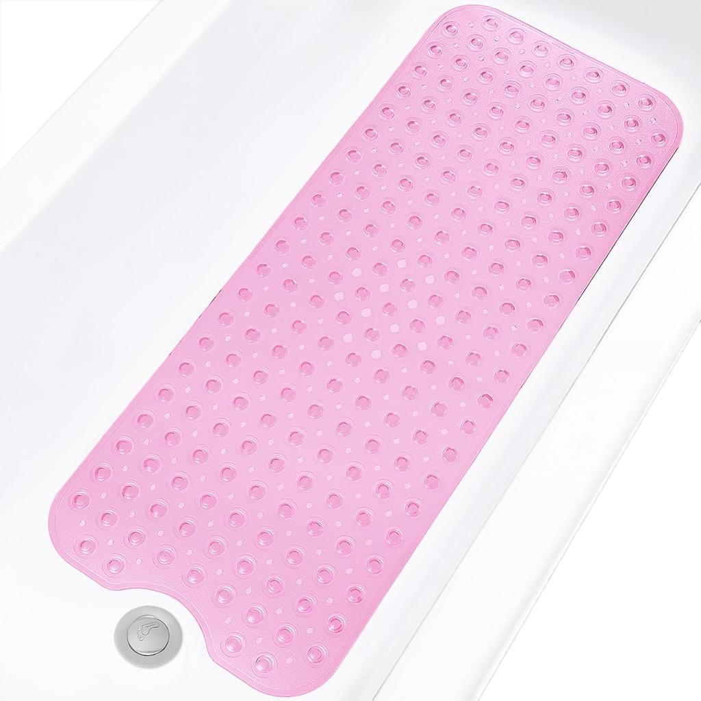 1pc Cartoon Non Slip Bath Mats Ocean Theme Bathtub Mats Dolphin Whale Turtle Shower Mat with Suction Cups & Drain Holes Safe Mat