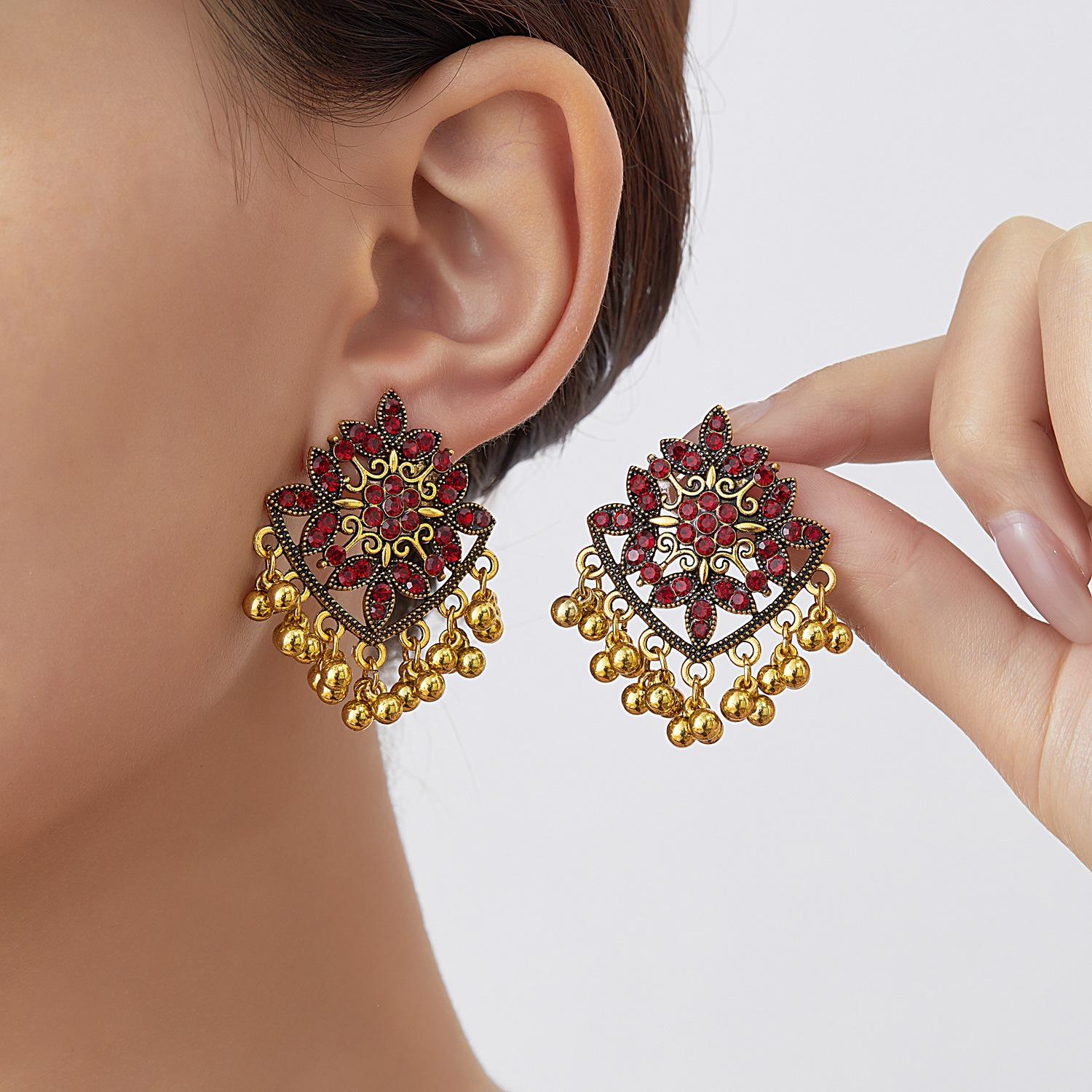 Cross Classic Bohemian Style Women s Long Exotic Court Ethnic Drop Earrings