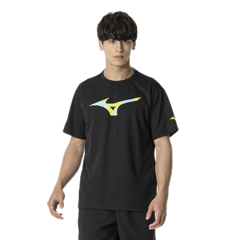 

Tennis Badminton Practice Short Sweat Quick Dynamotion 62JAB016 Yellow [Mizuno] Shirt, Sleeve, Absorbent, Drying, Fit, Unisex, Black/Safety