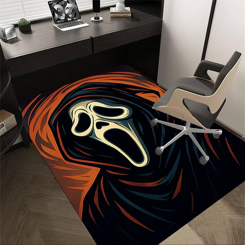 1PC Scream mask Extra Large Non Slip Floor carpet, Office, family, bedroom, Studio Large Area Rug Indoor Rugs