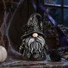 Wizard Hat Gnome with Stars Halloween Gothic Resin Figurine, Dark Faceless Doll for Witchcraft Decor Desk Shelf, Spooky Home Ornament, Trick or Treat