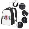 Talking Tom And Friends Are Hero T Shirt & Mask And Sticker School Bags For Teenage Girls Laptop Travel Bags 2020 2022 2023