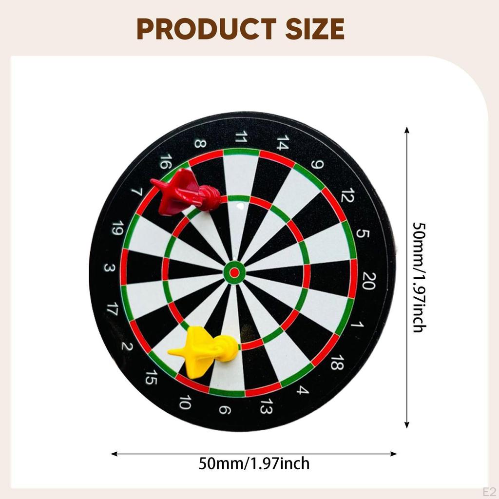 Miniature Dart Board Game Set Kids Adhesive Scene 1:12 Dollhouse Accessories