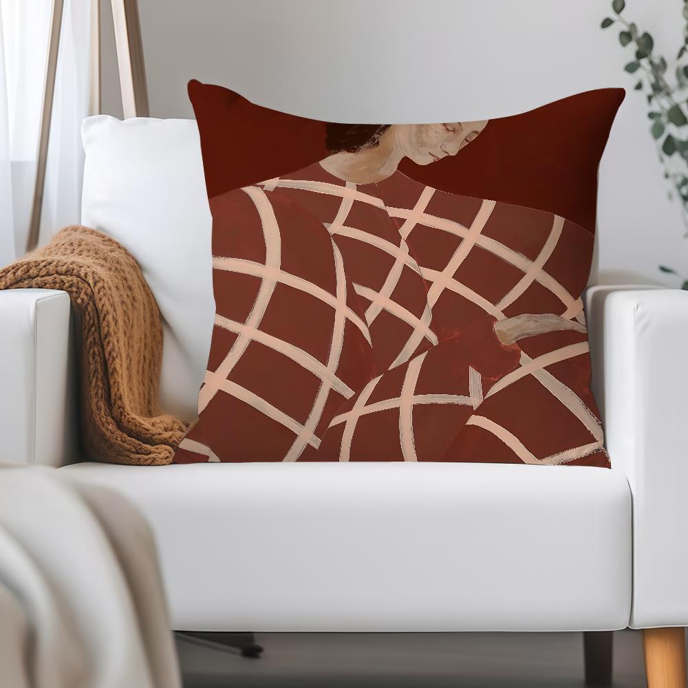 Line Art S-sofia Lind Pillow Case Applicable Space For Guest Rooms Interiors Cars Office House Decoration