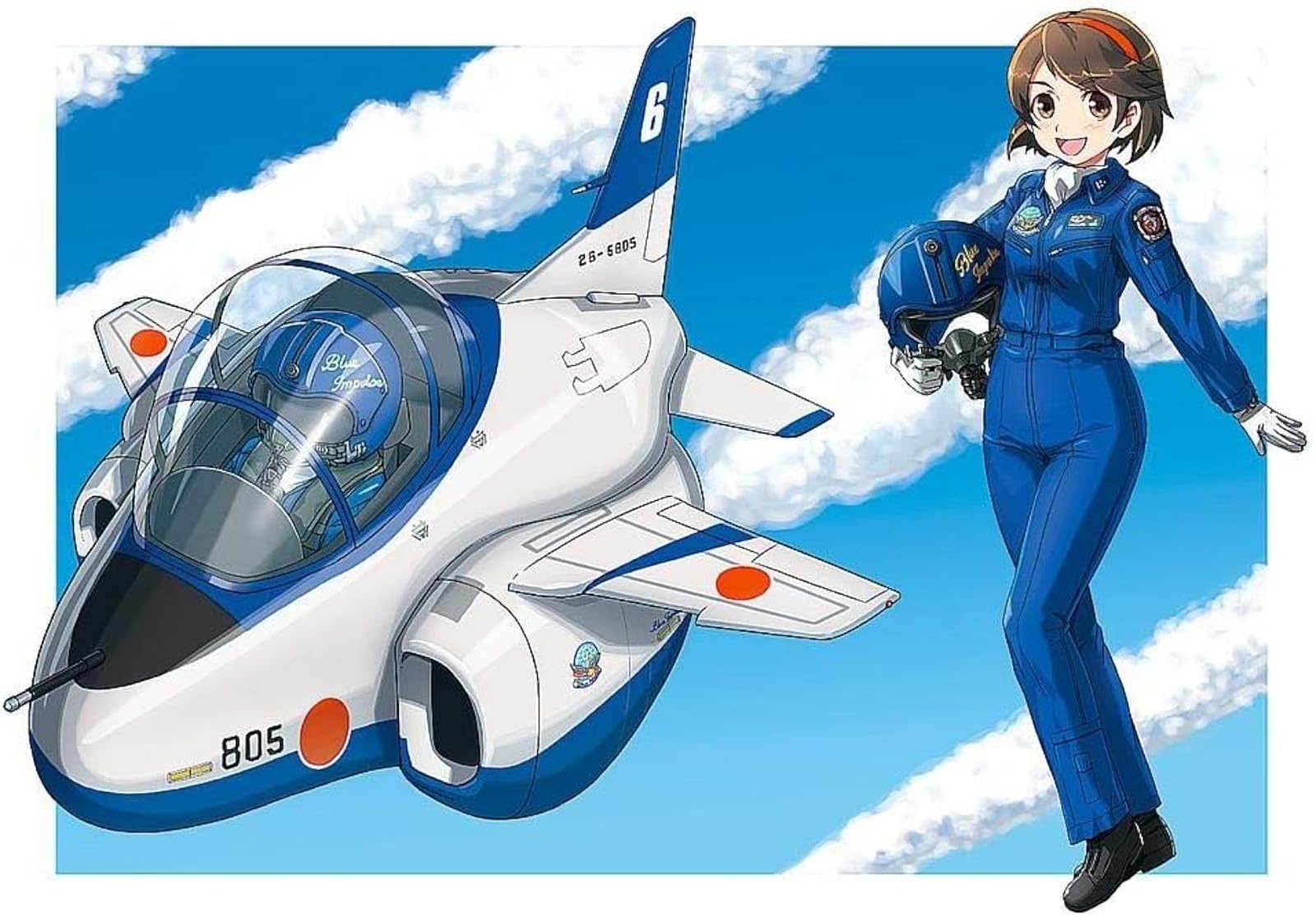 

Hasegawa Egg Plane Aircraft Japan Air Force Blue Impulse Plastic Model TH13 Self-Defense T-4 Non-scale