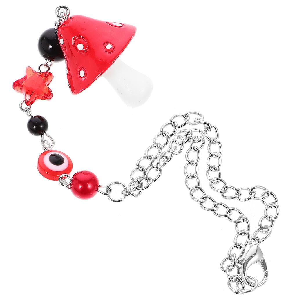 Unique Mushroom Wall Hanging Decor Safe Resin Stainless Steel Material Delicate Supplies Room Decoration Gift