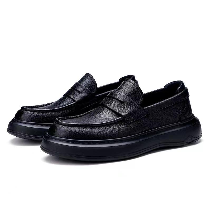 Wenzhou Genuine Leather Men's Shoes Spring and Summer New Men's Cowhide Business Dress Soft Sole Versatile Men's Casual Leather Shoes Men