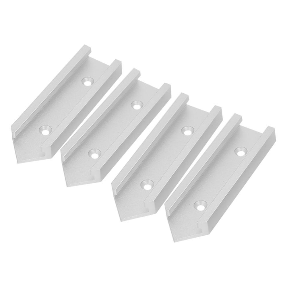 4pcs 30mm Width Miter Track Jig Fixture Aluminum Alloy Slot Connector Woodworking