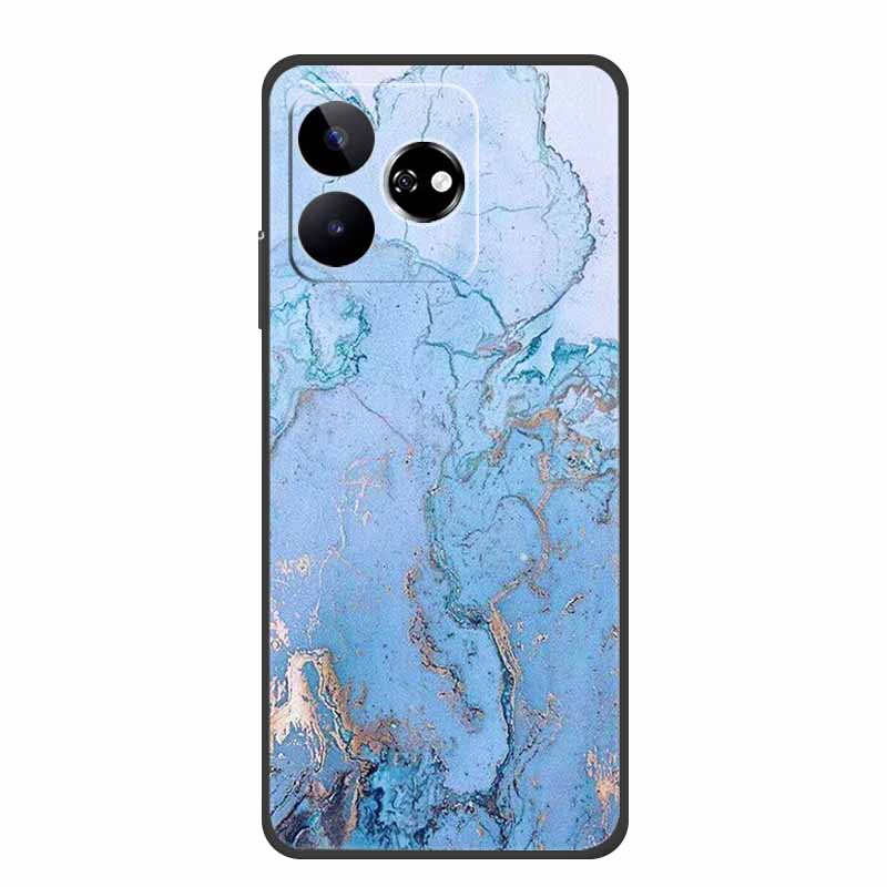 For ZTE Blade V60 Case 6.72" Marble TPU Soft Silicone Back Cover Phone Cases for ZTE Axon 60 4G Protector Cute Mica Painted etui
