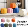 Low Profile Pumpkin Stool Cushion Seat Ottoman Storage Seat Modern Style Small Stool  Entryway Use